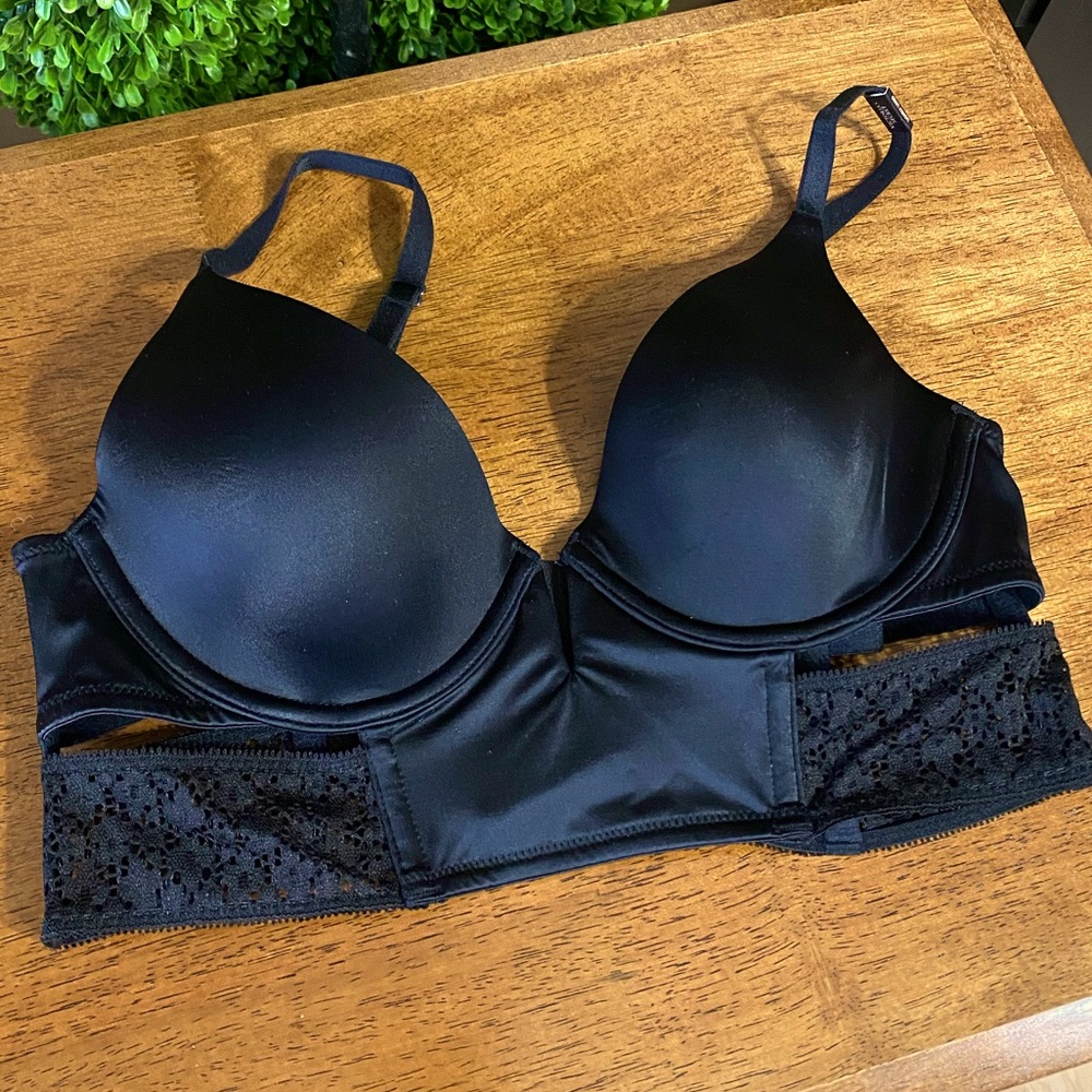Victoria’s Secret Black Satin Bra